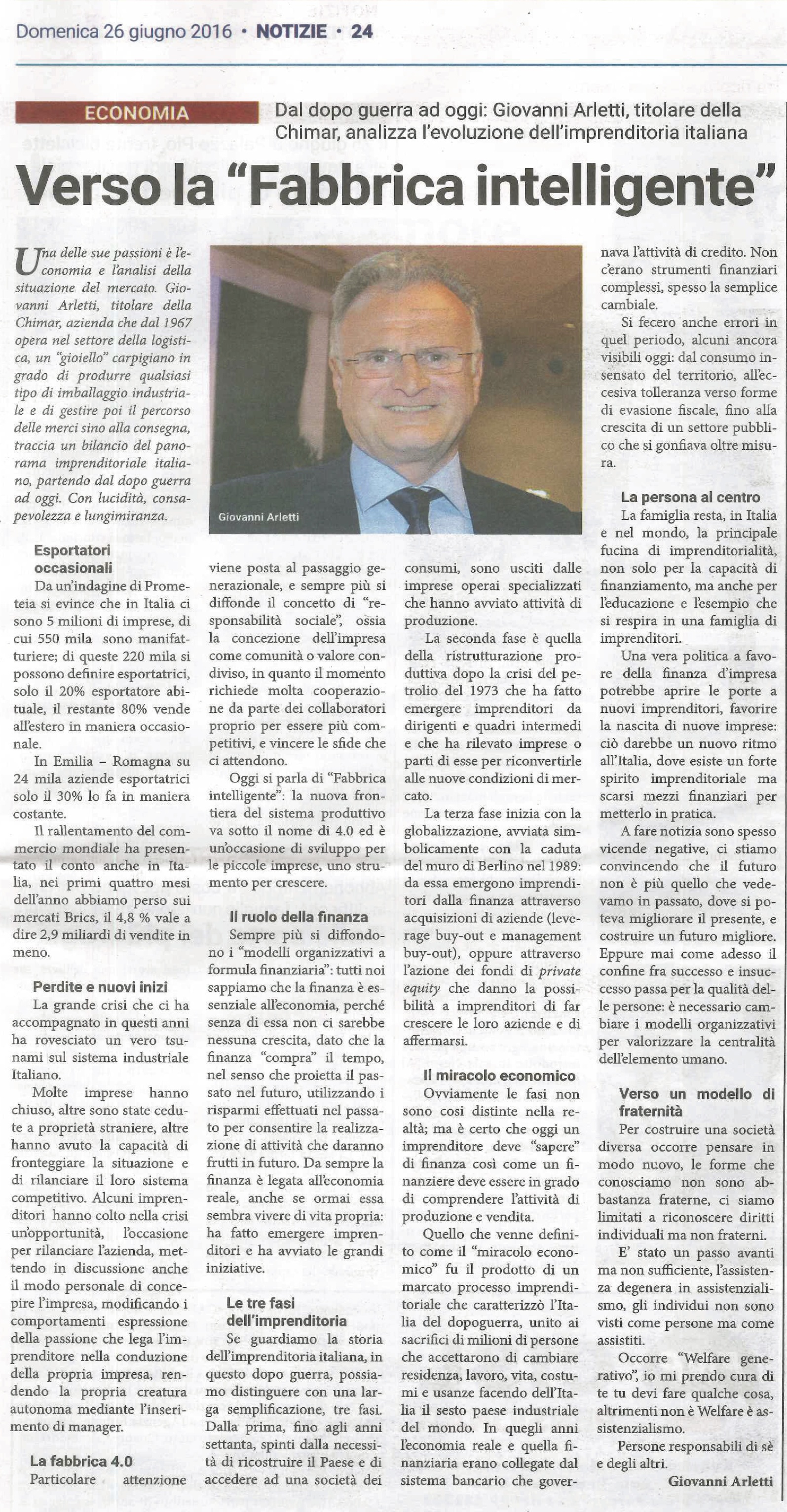 ARTICOLO NOTIZIE 26GIUGNO2016
