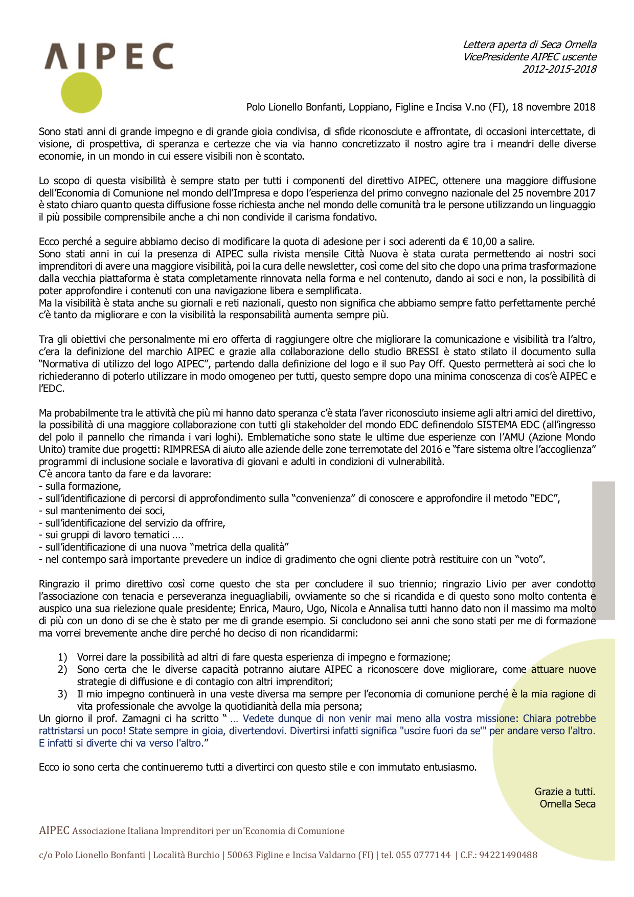 6 anni di AIPEC