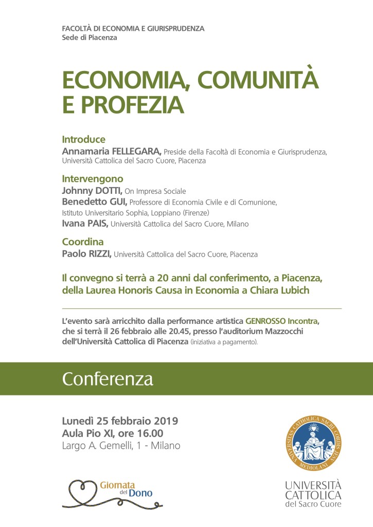 190225_Milano_Economia, Comunità e profezia_Locandina